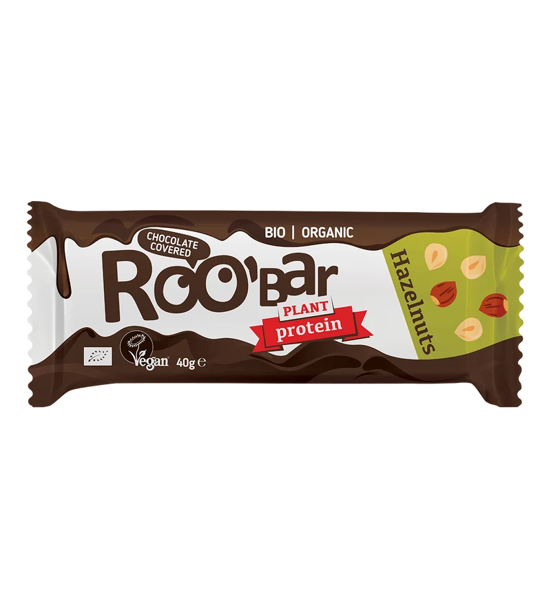 BIO Hazelnut Protein Bar Covered With Chocolate