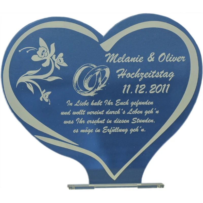 Acryl Tortendeko Cake Topper mit Gravur