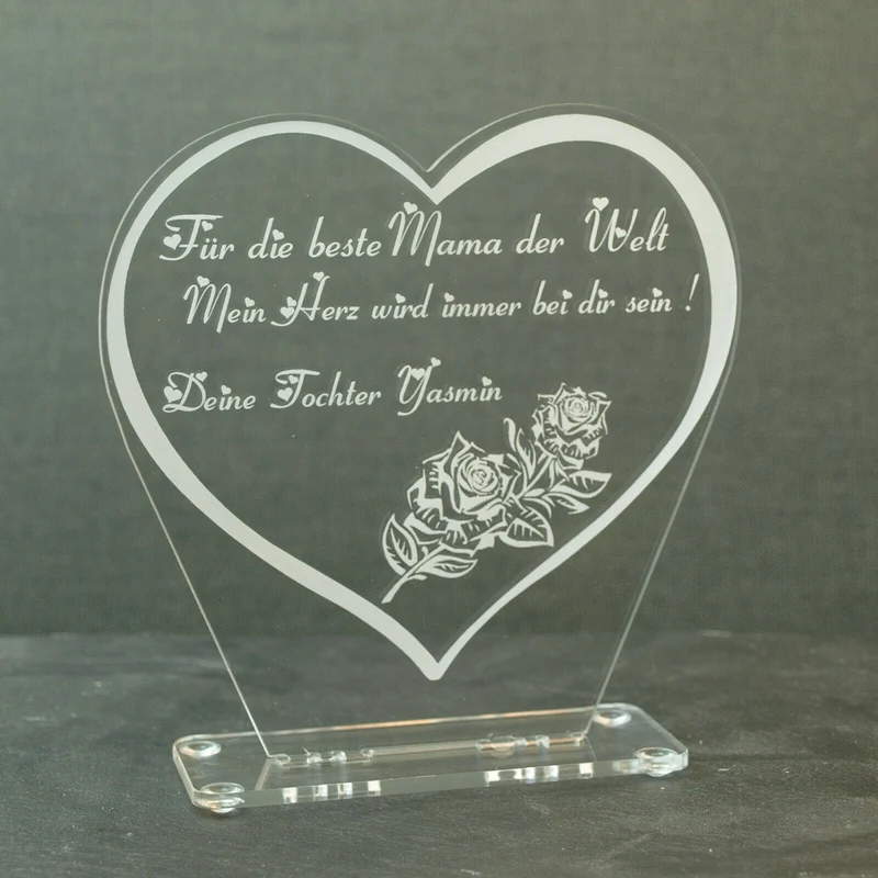 Acryl „Beste Mama“ Muttertag, mit oder ohne RGB LED Beleuchtung