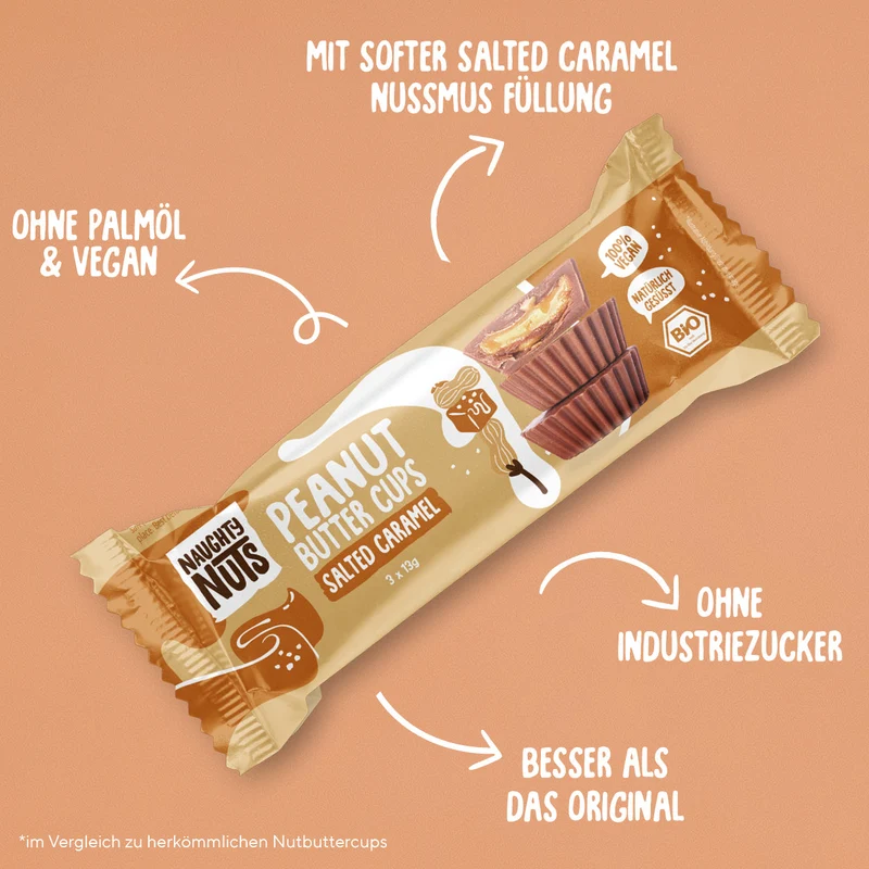 Bio Peanutbutter Cups Salted Caramel