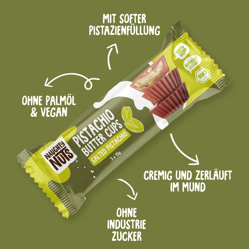 Bio Pistachio Butter Cups Salted Pistachio