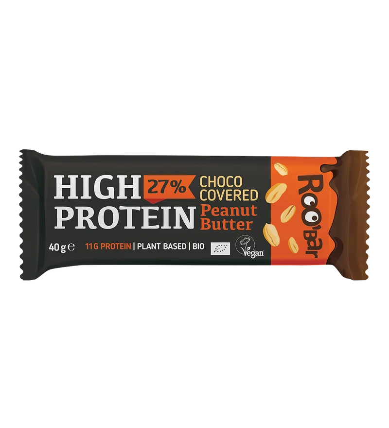 BIO High Protein Chocolate Covered Bar with Peanuts