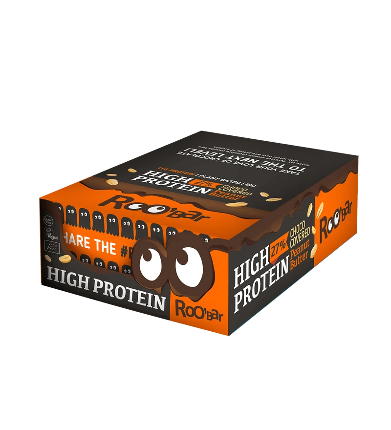 BIO High Protein Chocolate Covered Bar with Peanuts