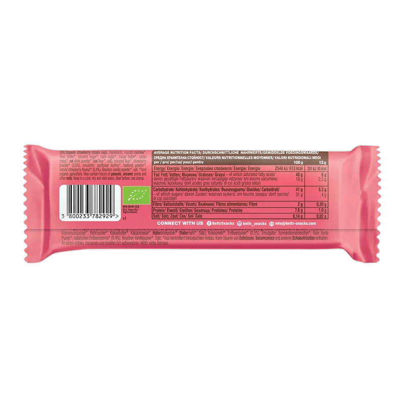 BIO Nut Butter Cups with Strawberry Cream
