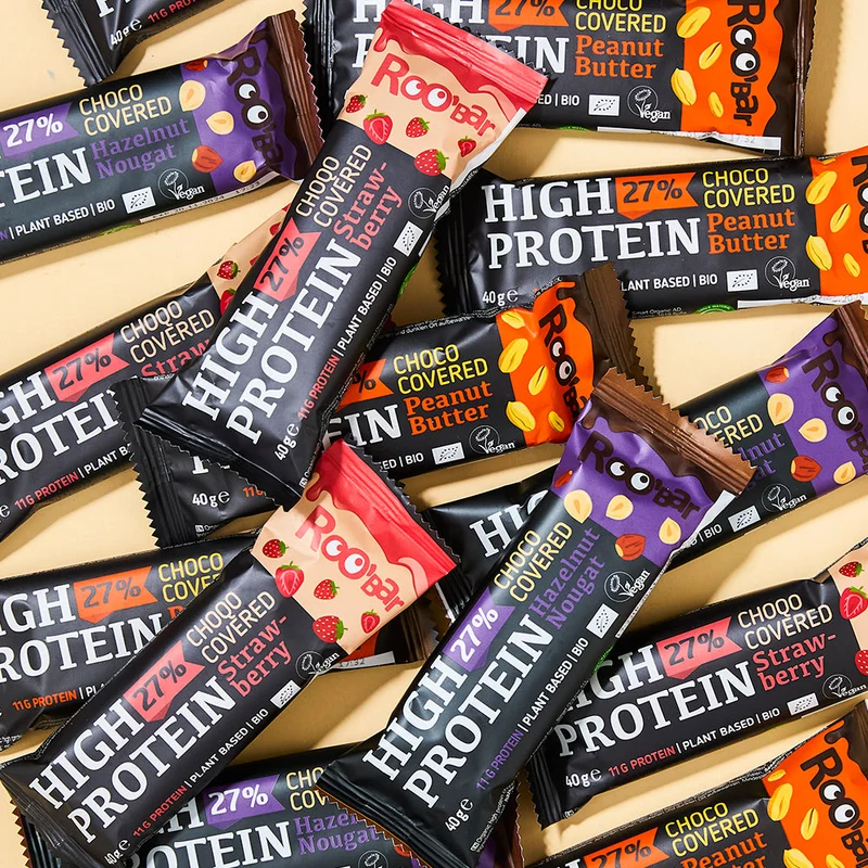 Bio High-Protein Chocolate Bar package (15 bars), Roobar