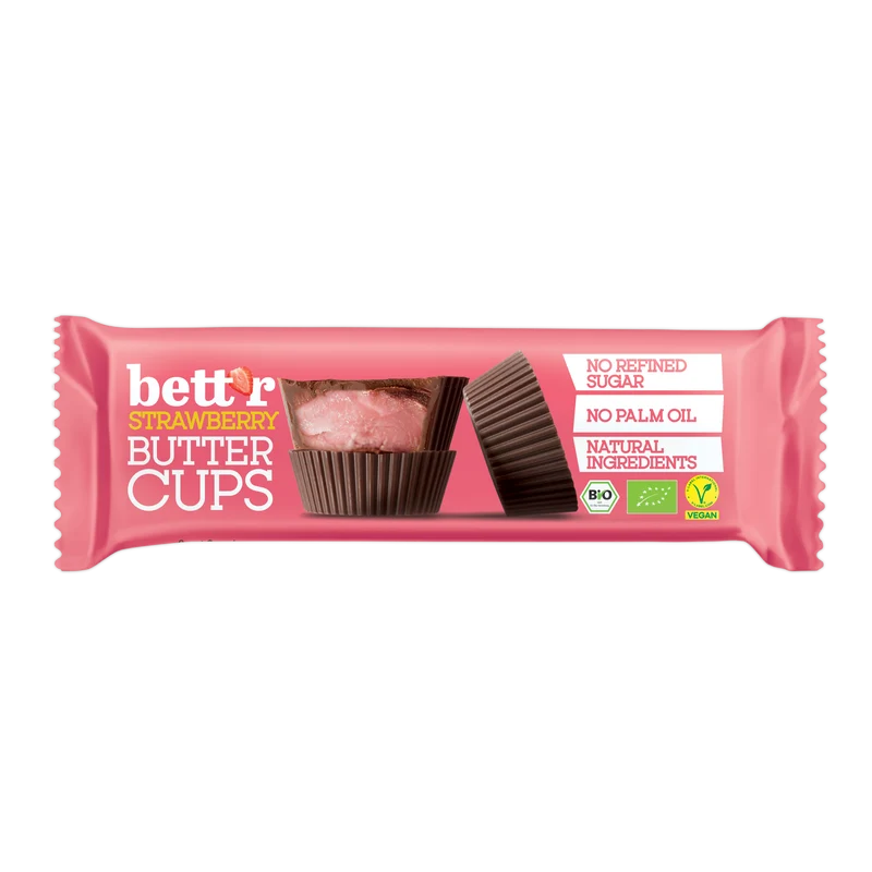 Bio Mix Box Bett'r Nut butter cups with Pistachio and Strawberry