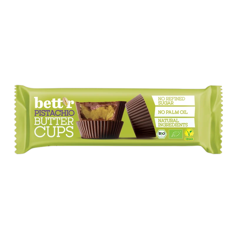 Bio Mix Box Bett'r Nut butter cups with Pistachio and Strawberry