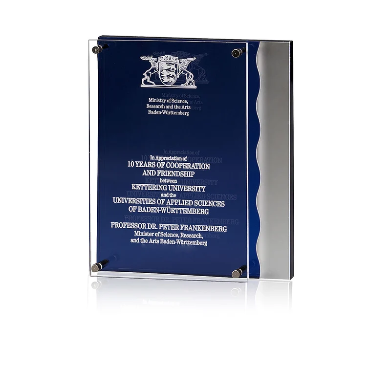 Acryltrophäe Indigo Rectangle Gravur