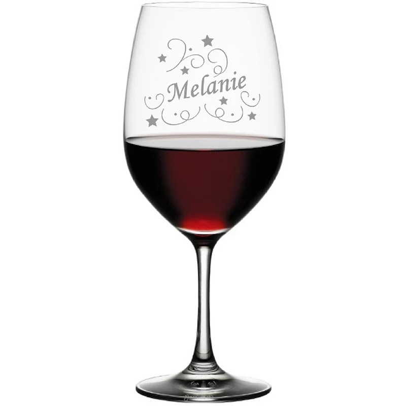 Rotweinglas Vino Grande mit Gravur