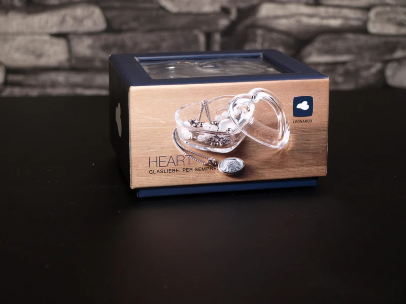 Leonardo Glasdose Herz aus der Serie HEART mit Gravur