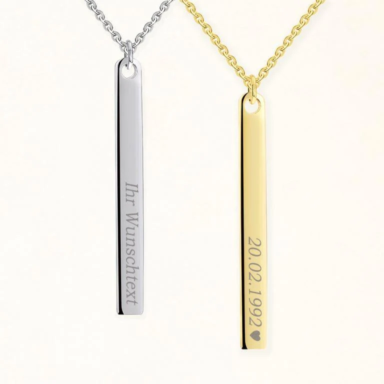 Personalisierte Halskette für Damen aus 925 Sterling Silber