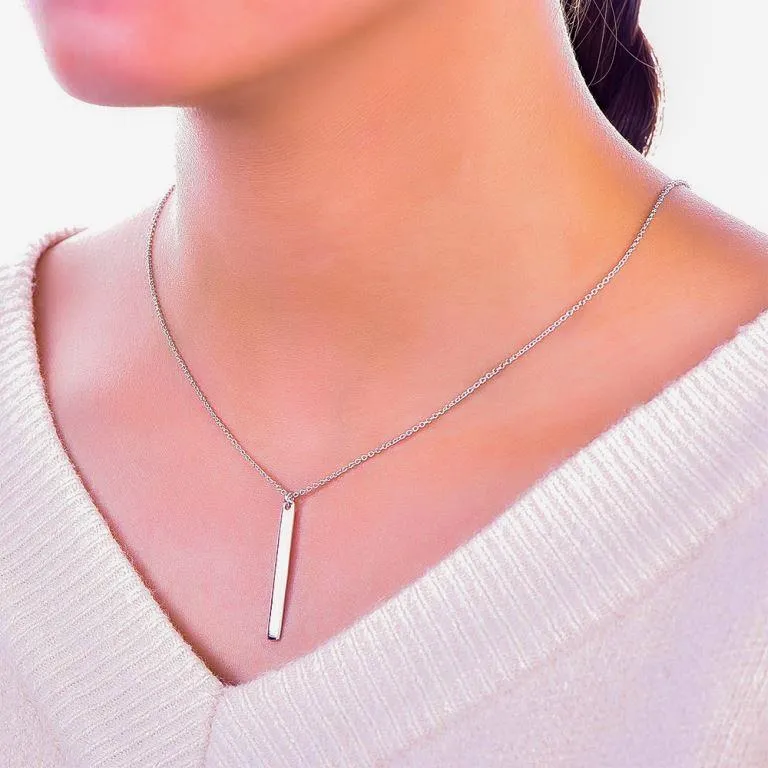Personalisierte Halskette für Damen aus 925 Sterling Silber