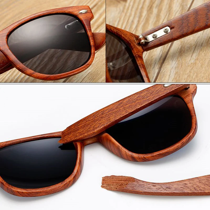 Personalisierte Sonnenbrille aus Holz