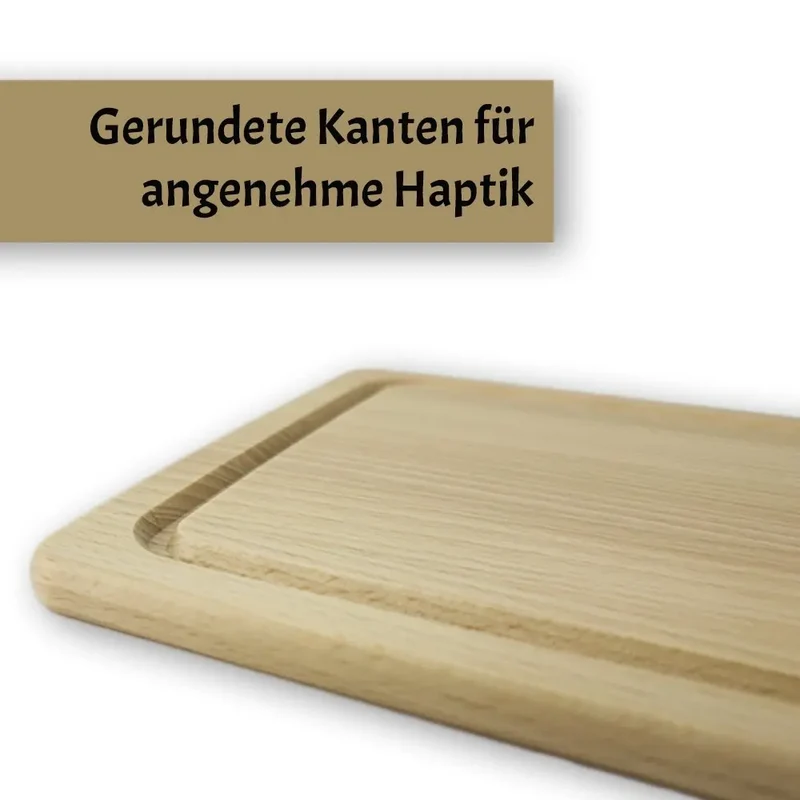 Brotzeitbrett mit Gravur aus Buchenholz