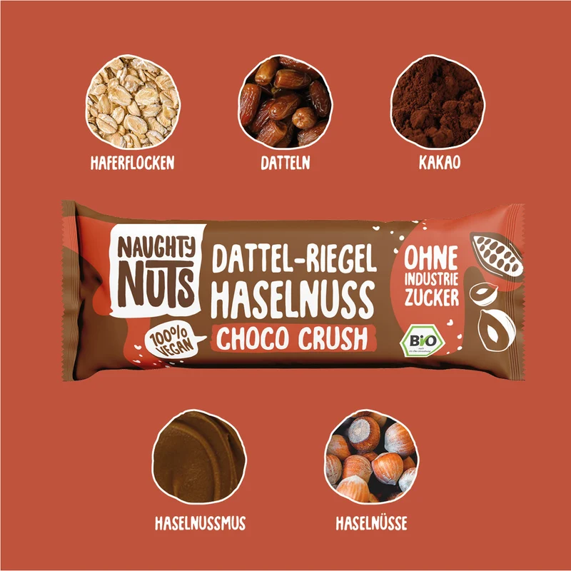 BIO Date Bar Hazelnut Choco Crush