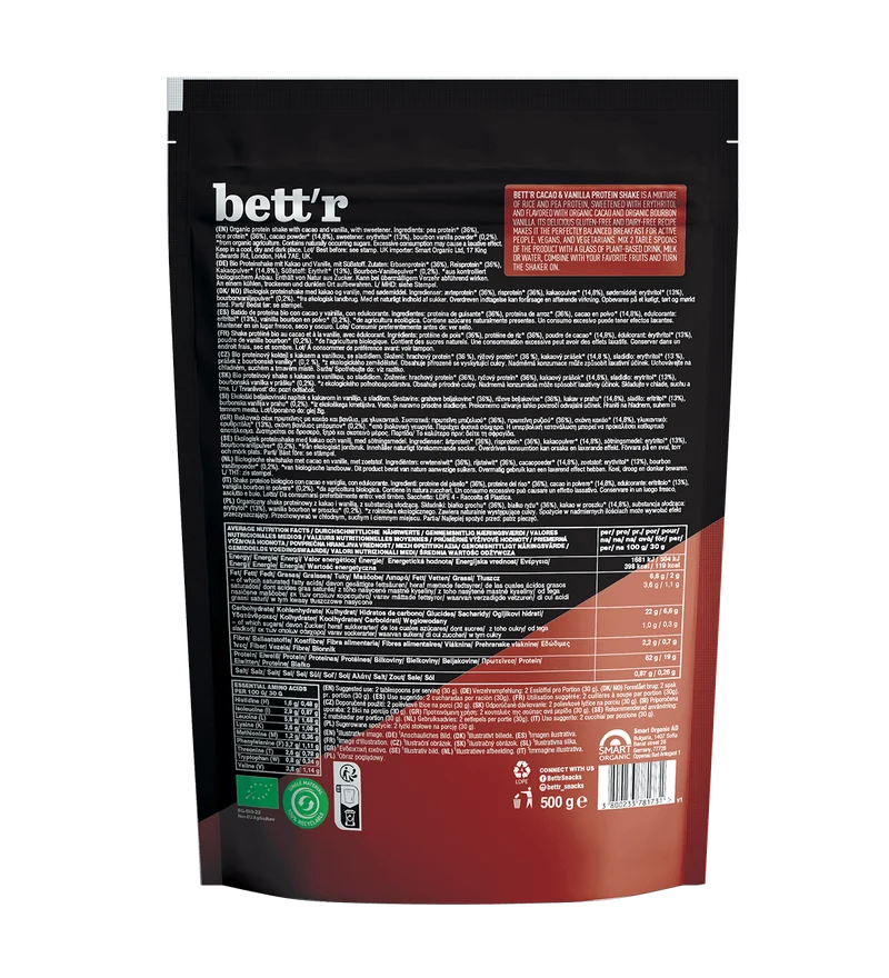 BIO Protein Shake Cacao and Vanilla