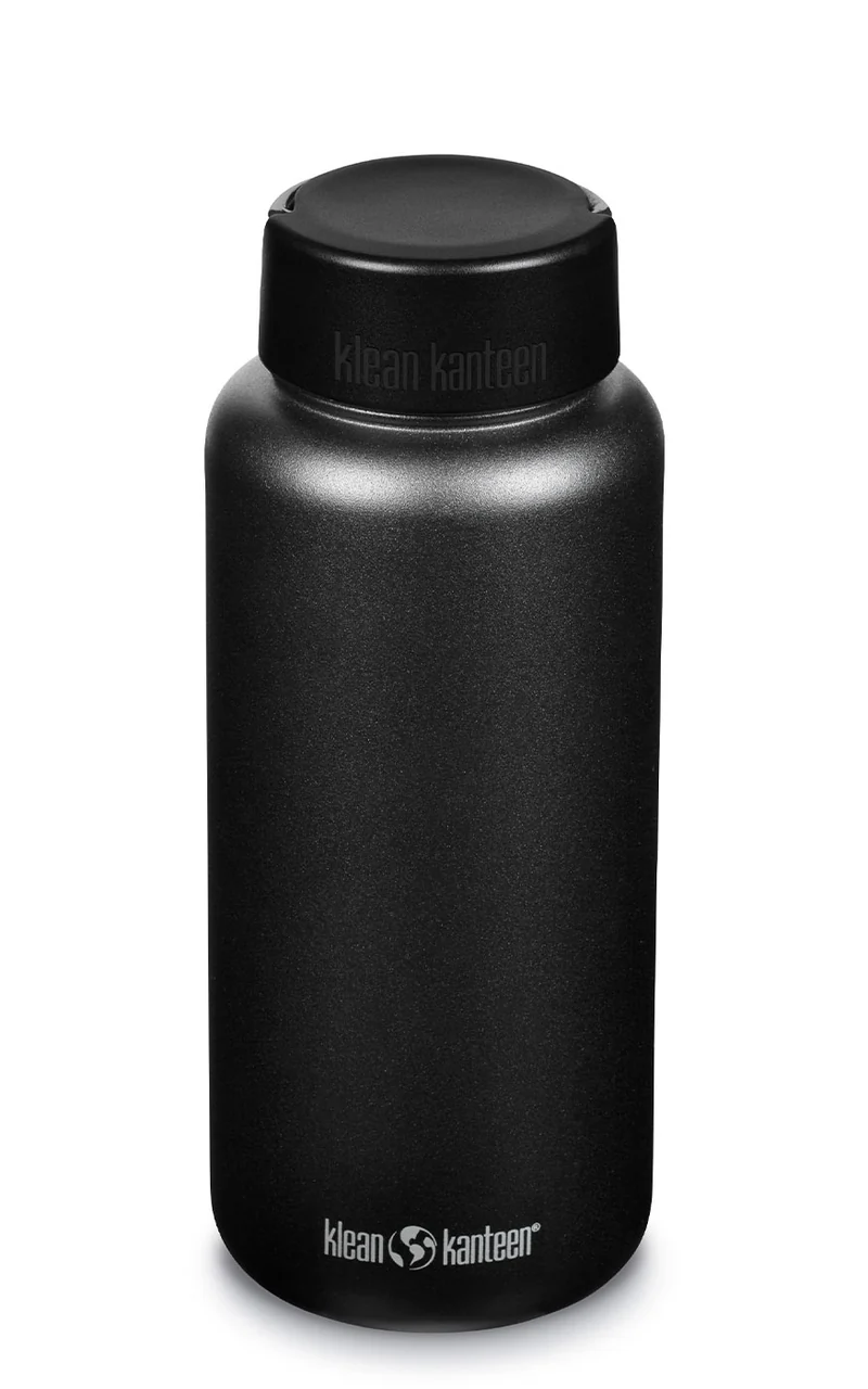 Klean Kanteen Trinkflasche Wide 1182 ml Loop Cap Schwarz