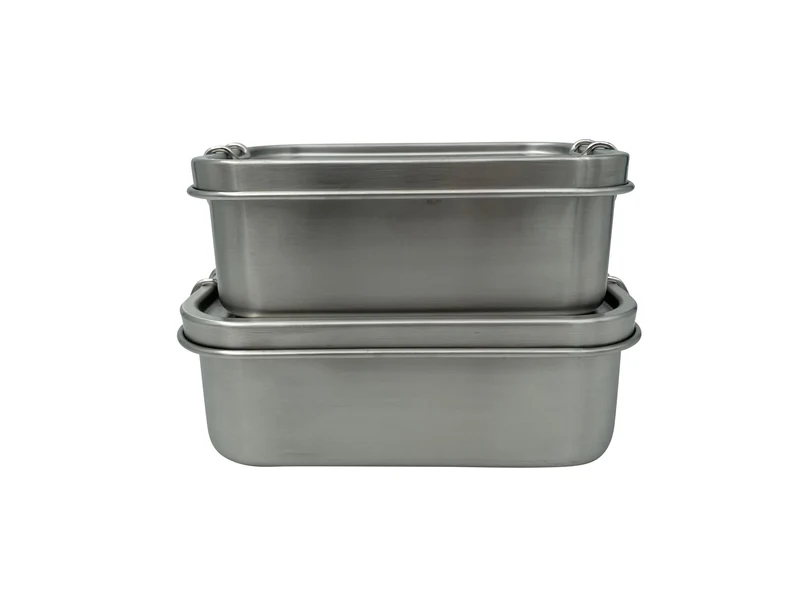 Wert&Voll - Doppelpack Auslaufsichere Lunchboxen 600ml und 800ml - Beide mit Gravur