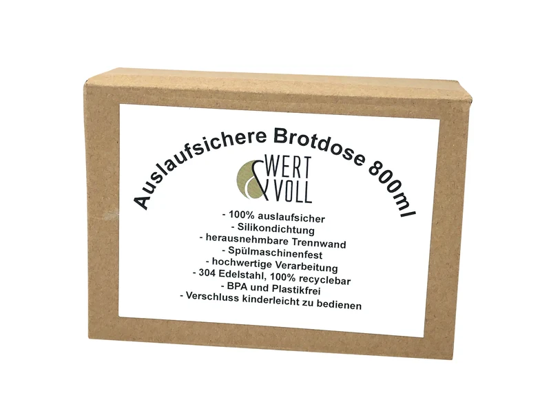 3er-Pack Wert&Voll - Auslaufsichere Lunchboxen 800ml