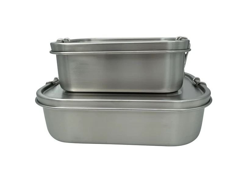 Wert&Voll - Doppelpack Auslaufsichere Lunchboxen 800ml und 1400ml