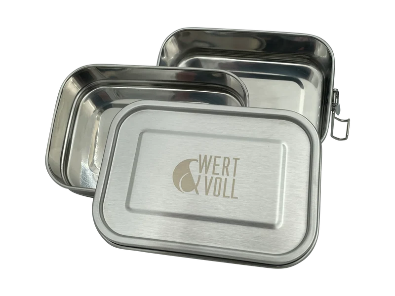 Wert&Voll - Auslaufsichere Doppelstöckige Lunchbox 1340ml