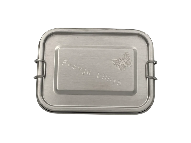 Wert&Voll - Auslaufsichere Lunchbox 600ml mit Gravur