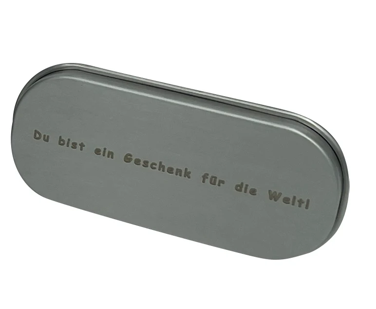 Wert&Voll - Snackbehälter aus Edelstahl mit Gravur