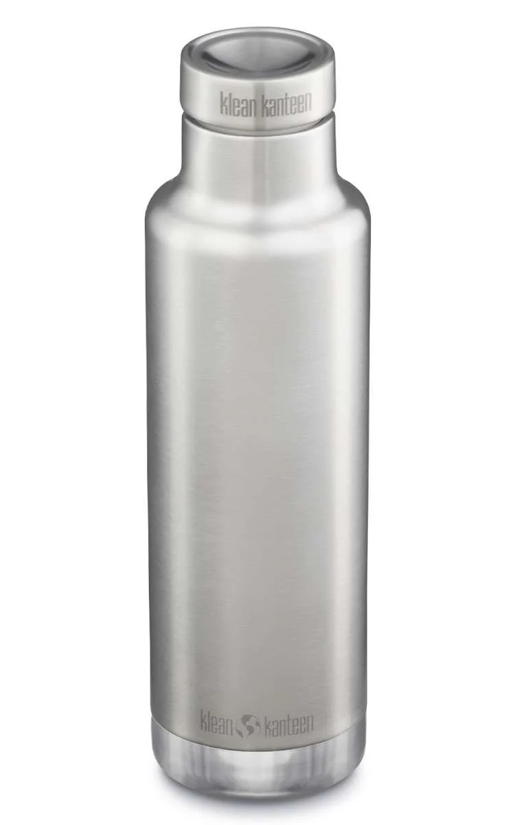 Klean Kanteen Isolierflasche 750 ml Pour Through Cap Edelstahl matt