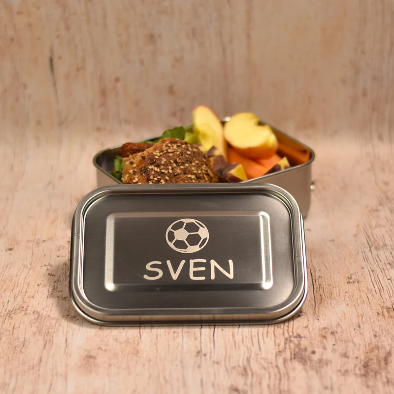 Wert&Voll - Auslaufsichere Lunchbox 800ml mit Gravur