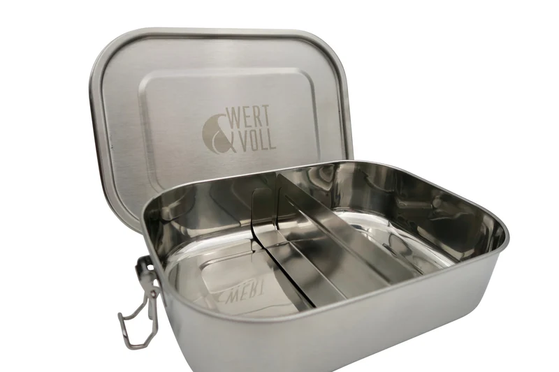 Wert&Voll - Auslaufsichere Lunchbox 1400ml mit Gravur