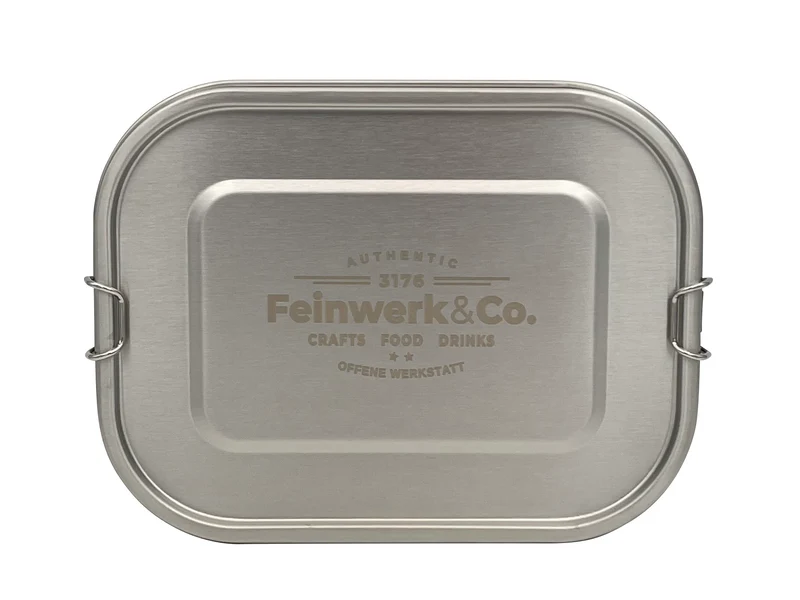 Wert&Voll - Auslaufsichere Lunchbox 1400ml mit Gravur