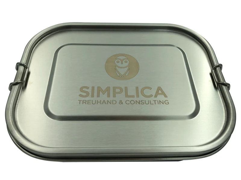 Wert&Voll - Auslaufsichere Lunchbox 1400ml mit Gravur