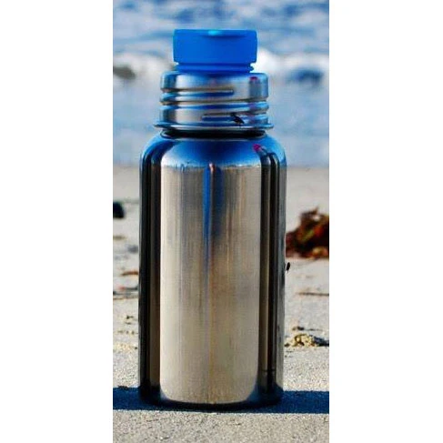Pura Sportflasche 550ml Edelstahl Moss Deckel