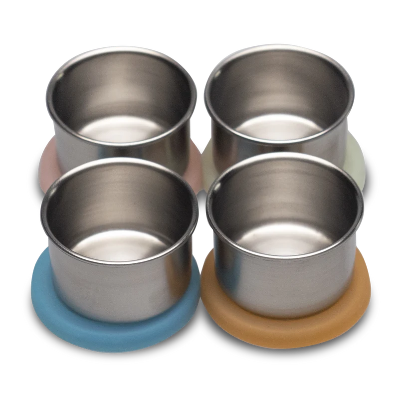 4er-Pack Wert&Voll Edelstahl Dipbehälter 50 ml