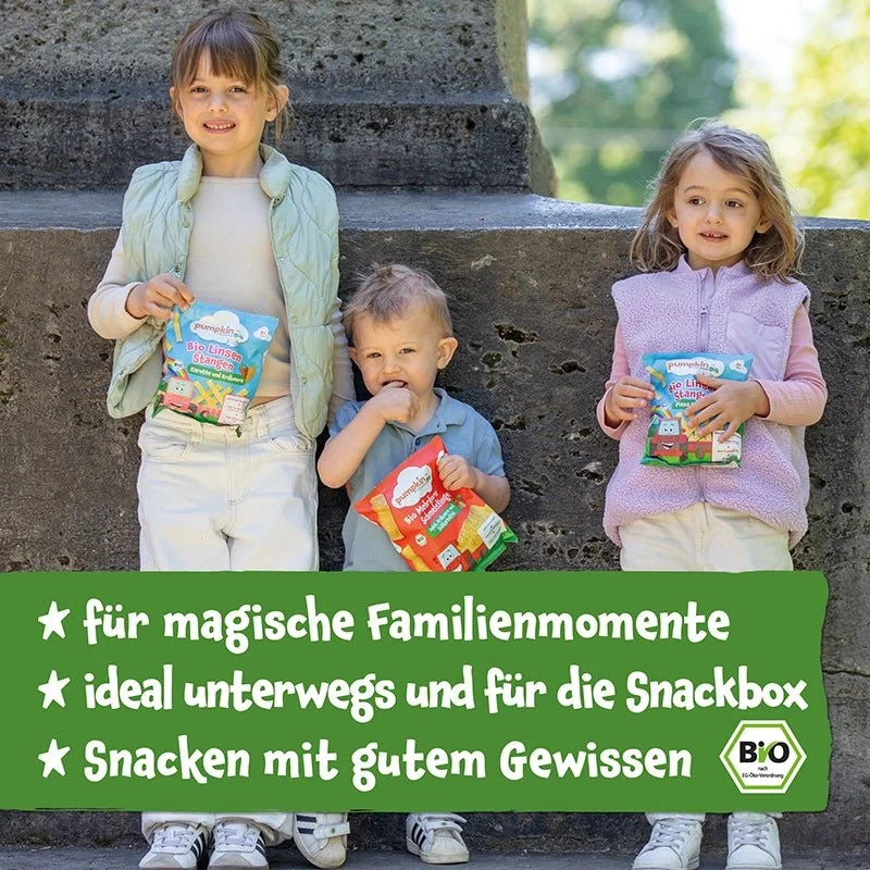 Bio Linsen Stangen Karotte und Erdbeere (8er Pack)