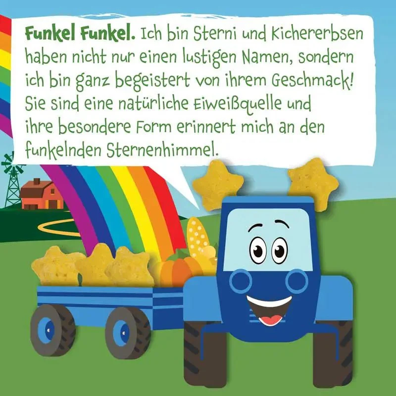Bio Kichererbsen Sterne Mais und Kürbis (8er Pack)