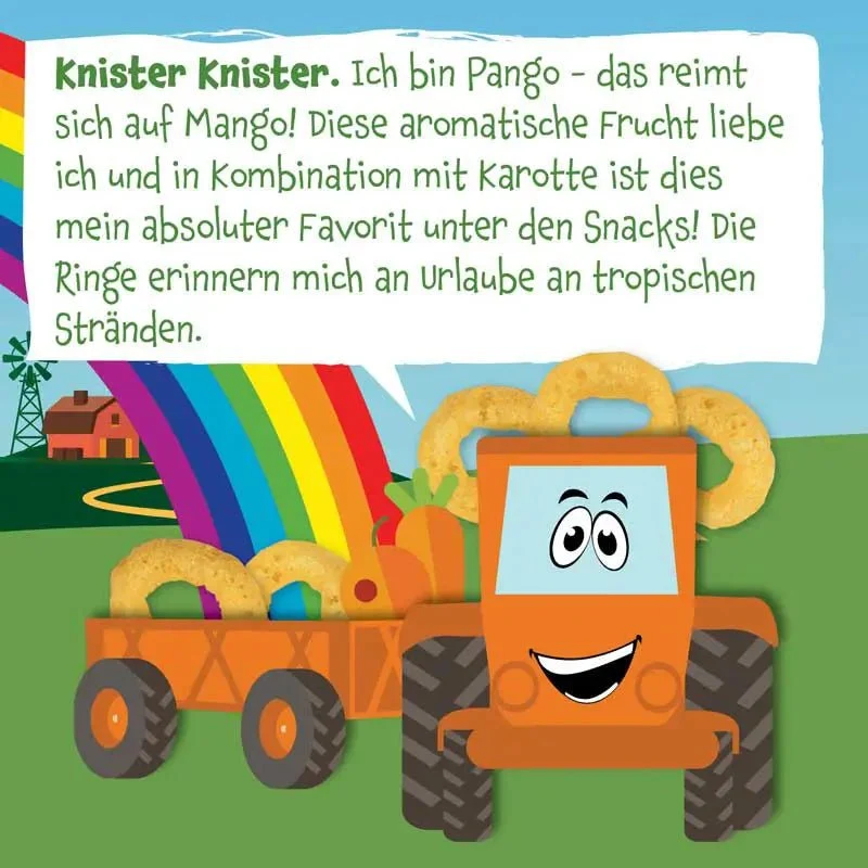 Bio Mehrkorn Ringe Karotte und Mango (8er Pack)