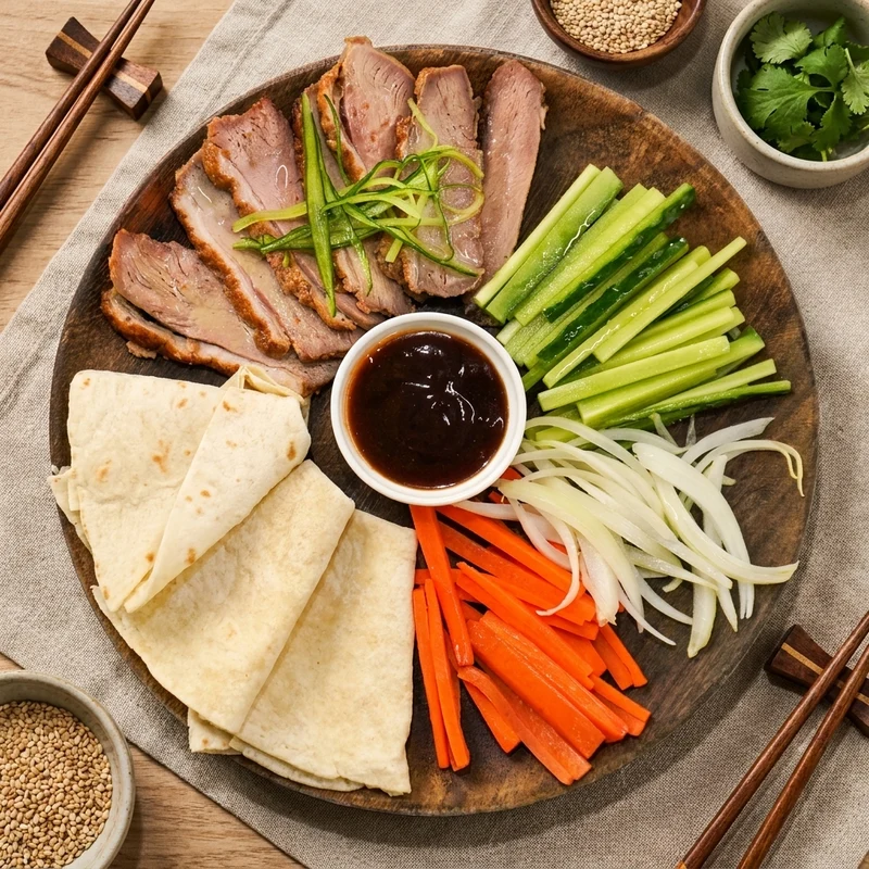 Healthy Peking Duck Wrap W/ Chinese Salad