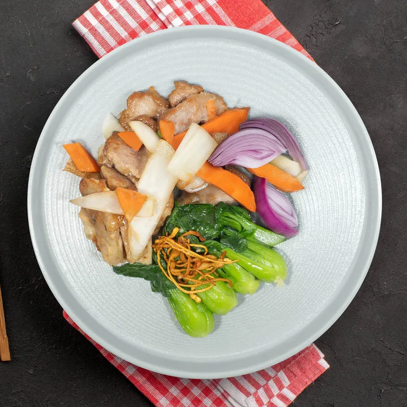 Zhen Jiang Pork Loin w/ Asian Green