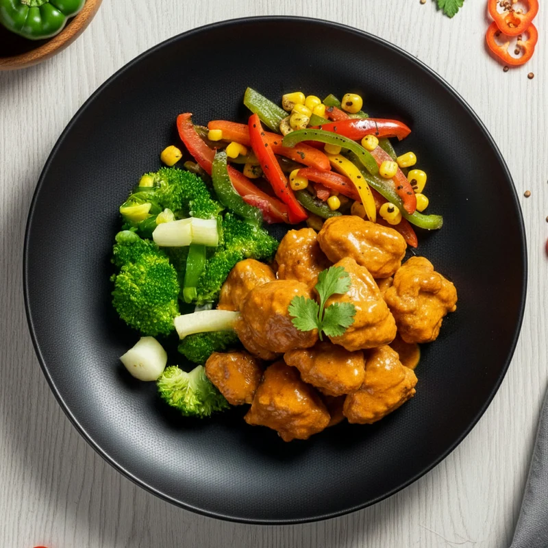 Low Fat Chicken Marsala W/ Seasonal Vegetables