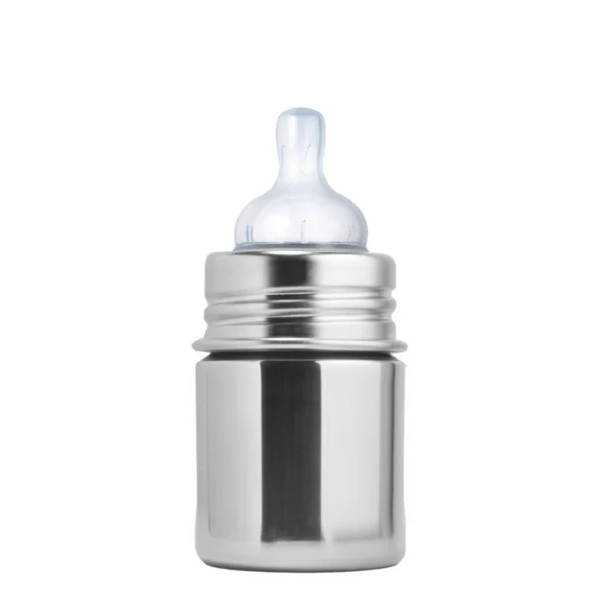 Pura Babyflasche 150ml Edelstahl mit Gravur