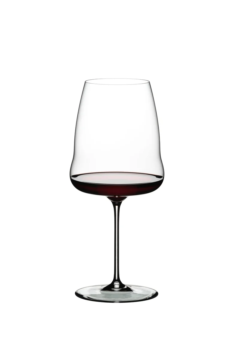 Rotweinglas Riedel Winewings Syrah mit Poliertuch in Geschenkverpackung