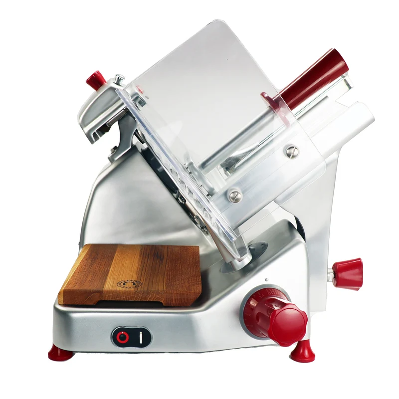 Berkel Pro Line XS 25 Silber, Professionelle Aufschnittmaschine + Fassholz Einlegebrett