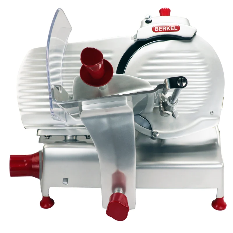 Berkel Pro Line XS 25 Silber, Professionelle Aufschnittmaschine + Fassholz Einlegebrett