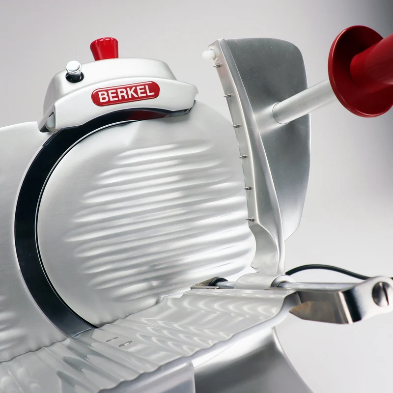 Berkel Pro Line XS 25 Silber, Professionelle Aufschnittmaschine + Fassholz Einlegebrett