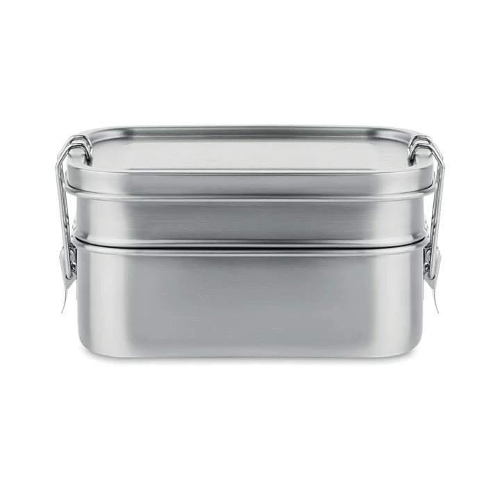 Double Chan Lunchbox aus Edelstahl
