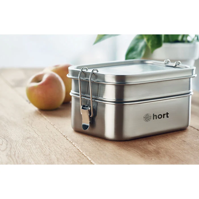 Double Chan Lunchbox aus Edelstahl