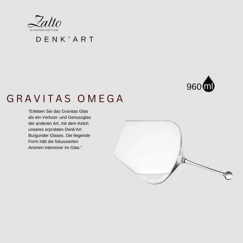 Zaltoglas Denk´Art mundgeblasenes Gravitas Omega