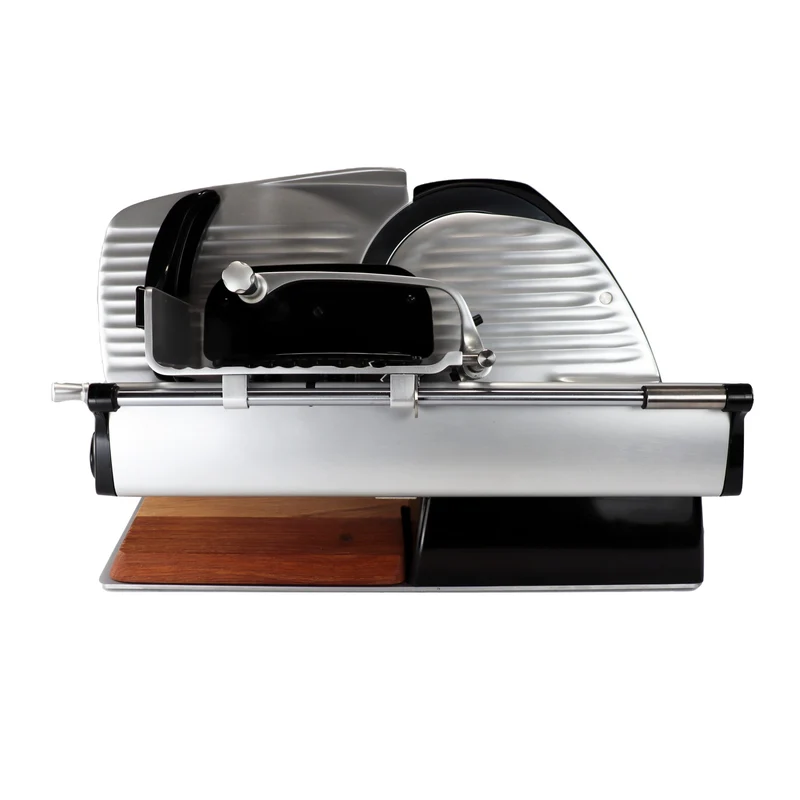 Berkel Home Line 200 Plus Schwarz – Aufschnittmaschine + Einlegebrett & Wellenschliff-Bausatz für Brot