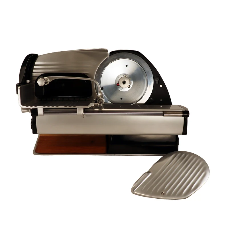 Berkel Home Line 200 Plus Schwarz – Aufschnittmaschine + Einlegebrett & Wellenschliff-Bausatz für Brot